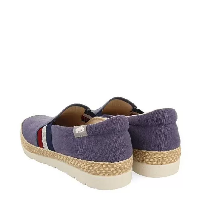 Alpargatas<Gioseppo Alpargata Azul Marino Con Elasticos De Colores Y Algodon Reciclado Para Hombre Wimer