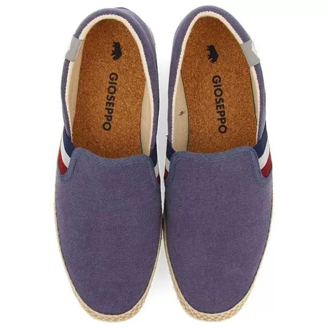 Alpargatas<Gioseppo Alpargata Azul Marino Con Elasticos De Colores Y Algodon Reciclado Para Hombre Wimer