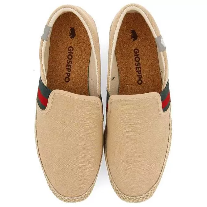 Alpargatas<Gioseppo Alpargata Beige Con Elasticos De Colores Y Algodon Reciclado Para Hombre Wimer