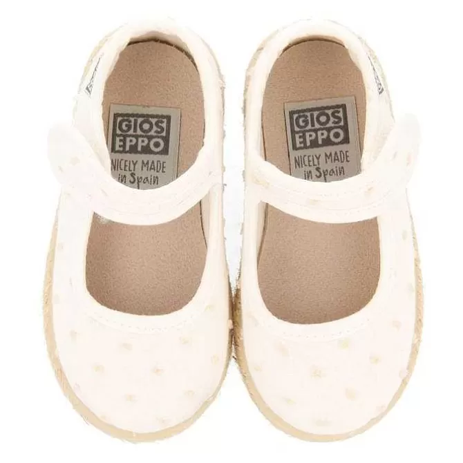 Bebe | Sneakers Bebe Nina<Gioseppo Alpargata Blanca Estilo Mary Jane Estampado De Lunares Para Bebe Butera