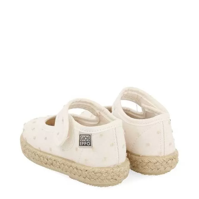 Niñas | Zapatillas<Gioseppo Alpargata Blanca Estilo Mercedita Con Estampado De Lunares Nina Butera