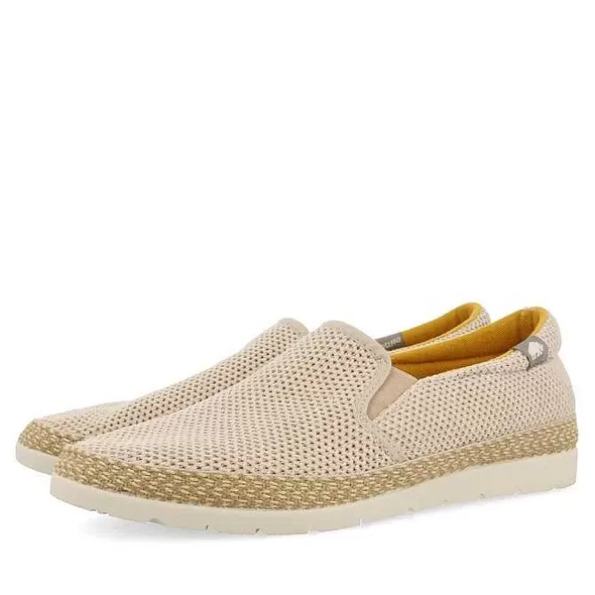 Alpargatas<Gioseppo Alpargata De Malla Beige Con Algodon Reciclado Para Hombre Yacolt