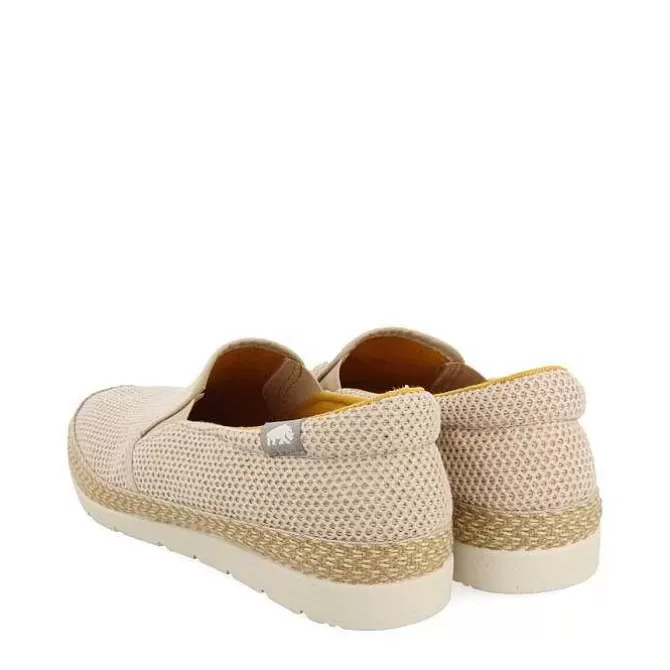 Alpargatas<Gioseppo Alpargata De Malla Beige Con Algodon Reciclado Para Hombre Yacolt