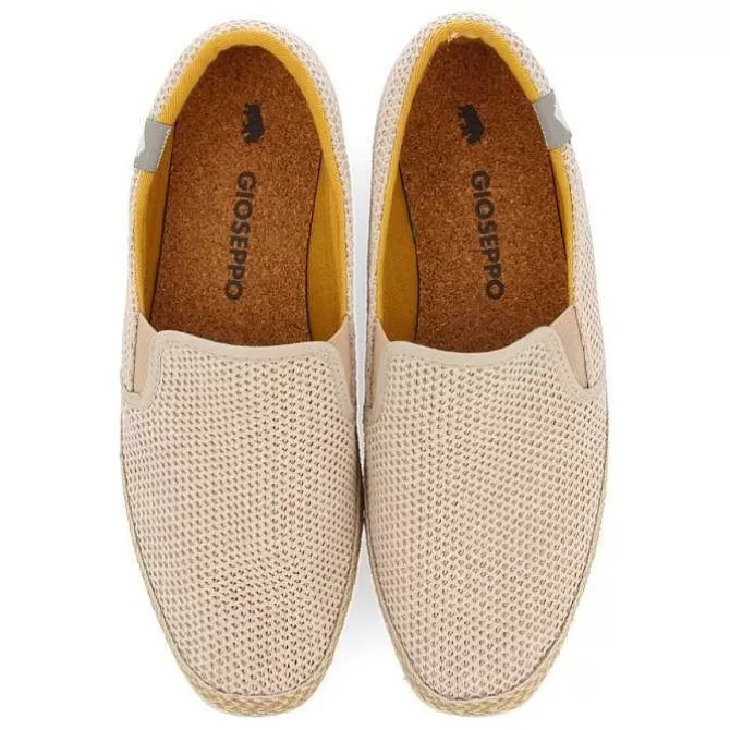 Alpargatas<Gioseppo Alpargata De Malla Beige Con Algodon Reciclado Para Hombre Yacolt