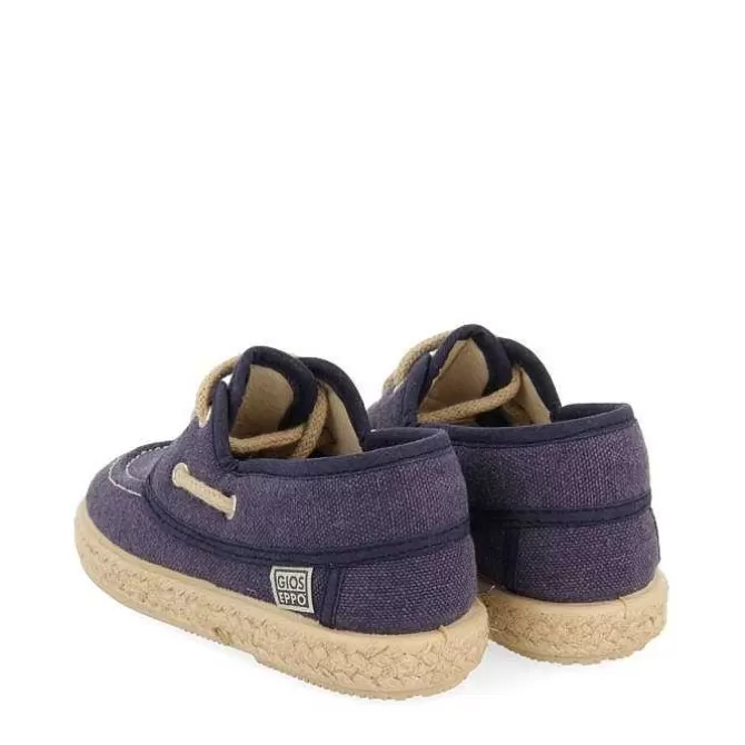 Niños | Zapatillas<Gioseppo Alpargata Estilo Nautico Azul Marino Con Detalles De Yute Para Nino Y Nina Ellenton