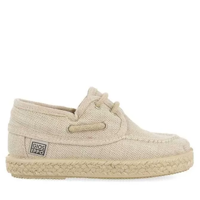 Niños | Zapatillas<Gioseppo Alpargata Estilo Nautico Beige Con Detalles De Yute Para Nino Y Nina Ellenton