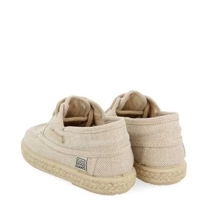 Niños | Zapatillas<Gioseppo Alpargata Estilo Nautico Beige Con Detalles De Yute Para Nino Y Nina Ellenton