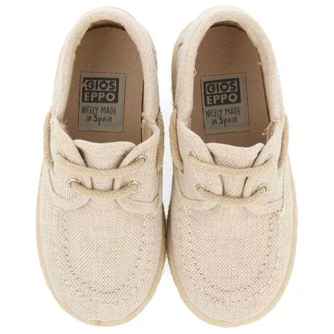 Niños | Zapatillas<Gioseppo Alpargata Estilo Nautico Beige Con Detalles De Yute Para Nino Y Nina Ellenton