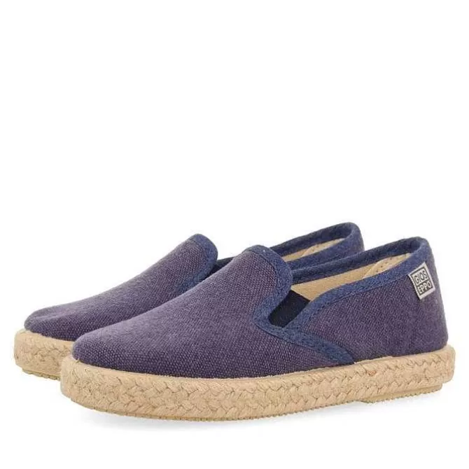 Bebe | Sneakers Bebe Nino<Gioseppo Alpargatas Orizaba Bebes Color Azul Marino Con Elasticos Laterales