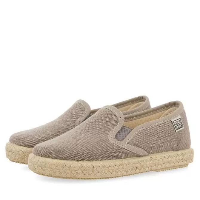 Bebe | Sneakers Bebe Nino<Gioseppo Alpargatas Orizaba Bebes Color Gris Con Elasticos Laterales
