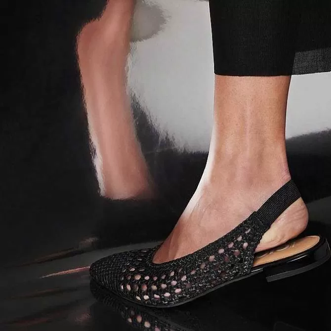 Bailarinas<Gioseppo Bailarinas De Mujer Guatavita De Piel Negro Con Trenzado