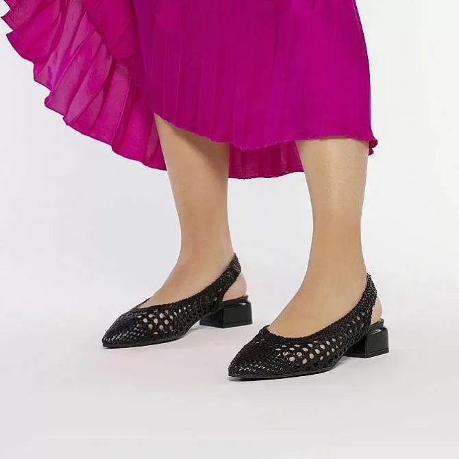 Bailarinas<Gioseppo Bailarinas De Piel Trenzada Negras Para Mujer Piskove