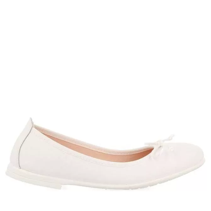 Niñas | Zapatos De Bailarina<Gioseppo Bailarinas Nina Aracas Piel Blanco