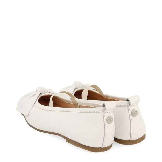 Niñas | Zapatos De Bailarina<Gioseppo Bailarinas Piel Blanco Lazo Para Nina Y Nino Tudy