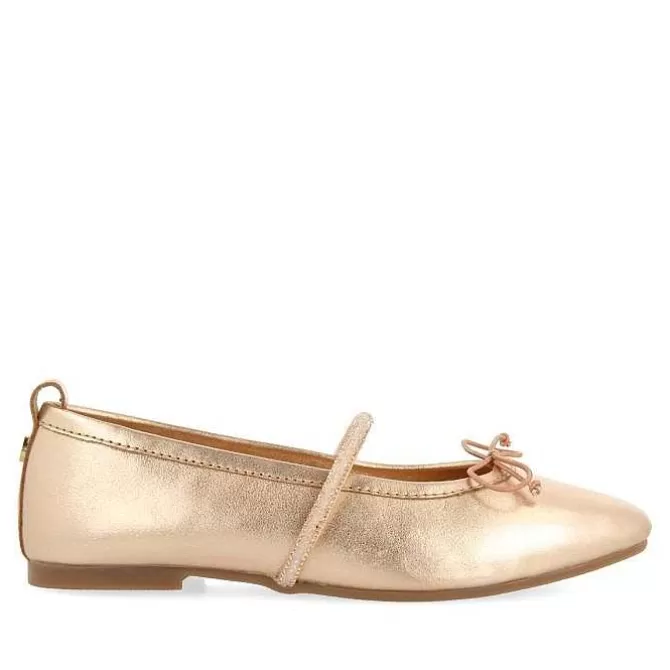 Niñas | Zapatos De Bailarina<Gioseppo Bailarinas Piel Rosa Dorada Con Adornos Para Nina Y Nino Derjan
