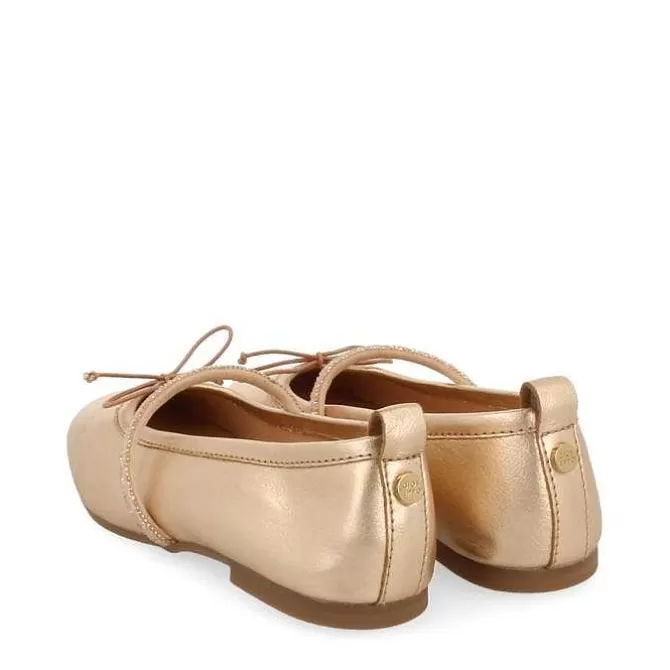 Niñas | Zapatos De Bailarina<Gioseppo Bailarinas Piel Rosa Dorada Con Adornos Para Nina Y Nino Derjan