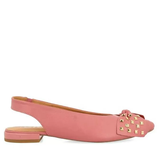 Bailarinas<Gioseppo Bailarinas Sin Tacon De Piel Con Detalle Lazo Rosa Para Mujer Kallmet