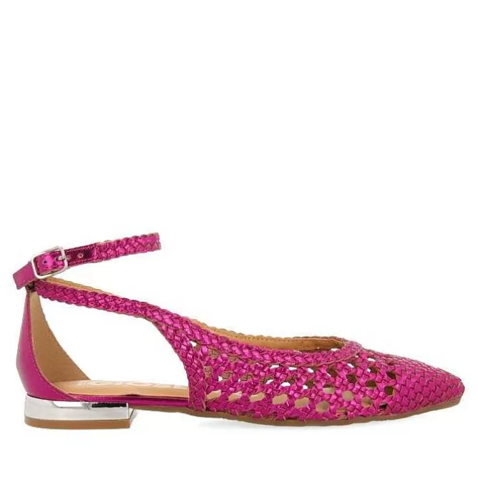 Bailarinas<Gioseppo Bailarinas Trenzada Fucsia Para Mujer Dell