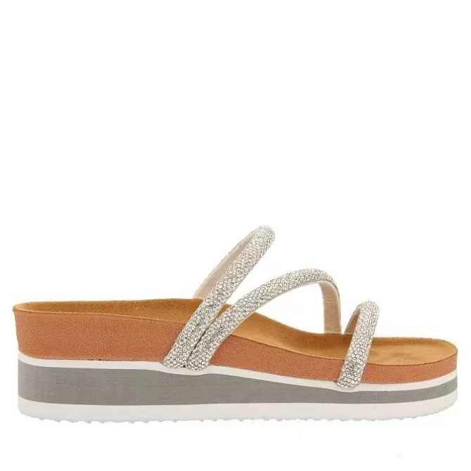 Chancletas<Gioseppo Bencovac Sandalias De Mujer Estilo Bio Con Tiras De Strass