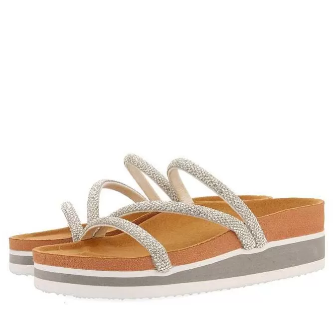 Chancletas<Gioseppo Bencovac Sandalias De Mujer Estilo Bio Con Tiras De Strass