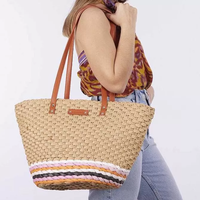 Bolsas De Mano<Gioseppo Bolso De Mujer Andelu De Paja Natural De Rafia Multicolor