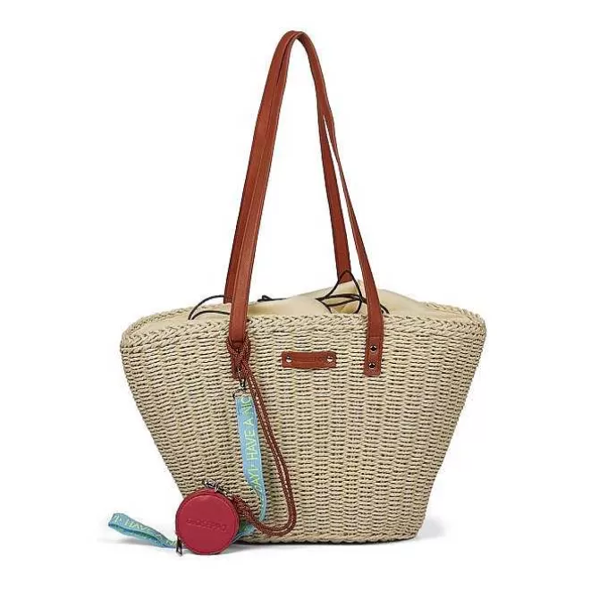 Bolsas De Mano<Gioseppo Bolso De Mujer Glenic De Paja De Rafia Sin Tenir