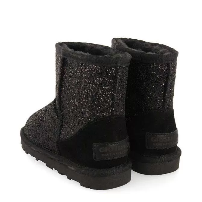 Niñas | Botas Y Botines<Gioseppo Botas De Borrego Negro Brillo Infantil Tranoy