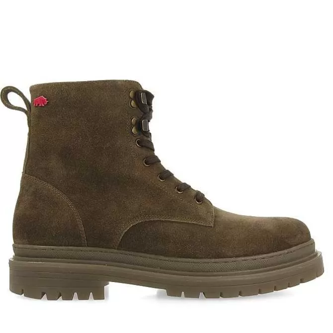 Botas<Gioseppo Botas De Hombre Forsol Con Cordones En Serraje Caqui