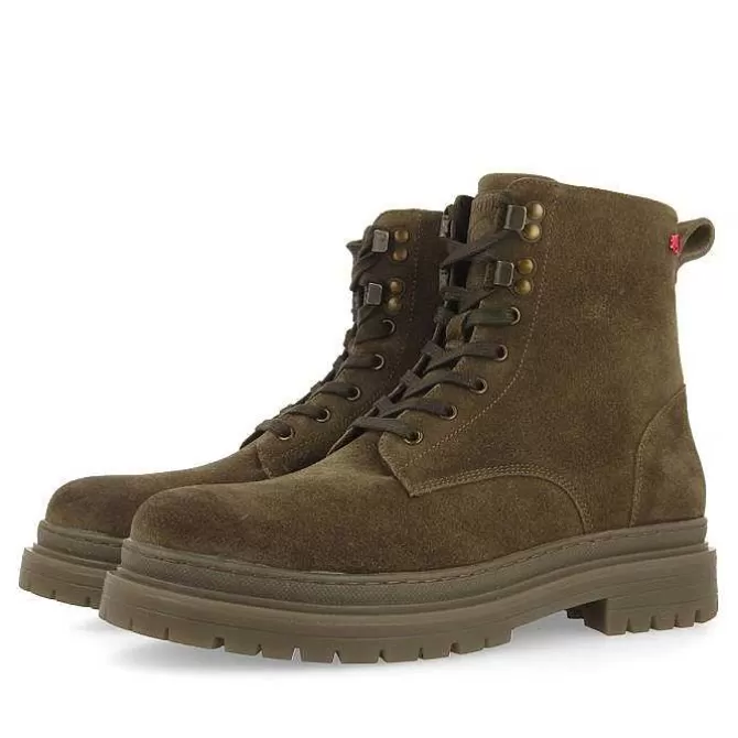 Botas<Gioseppo Botas De Hombre Forsol Con Cordones En Serraje Caqui