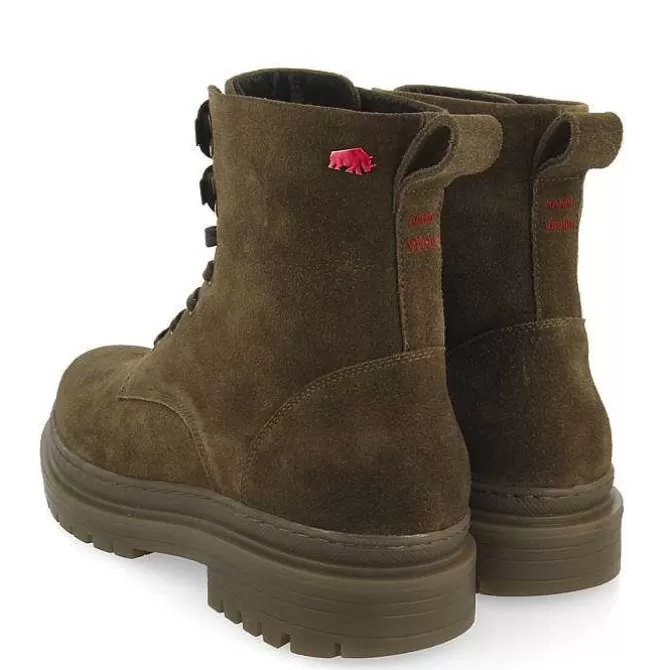 Botas<Gioseppo Botas De Hombre Forsol Con Cordones En Serraje Caqui
