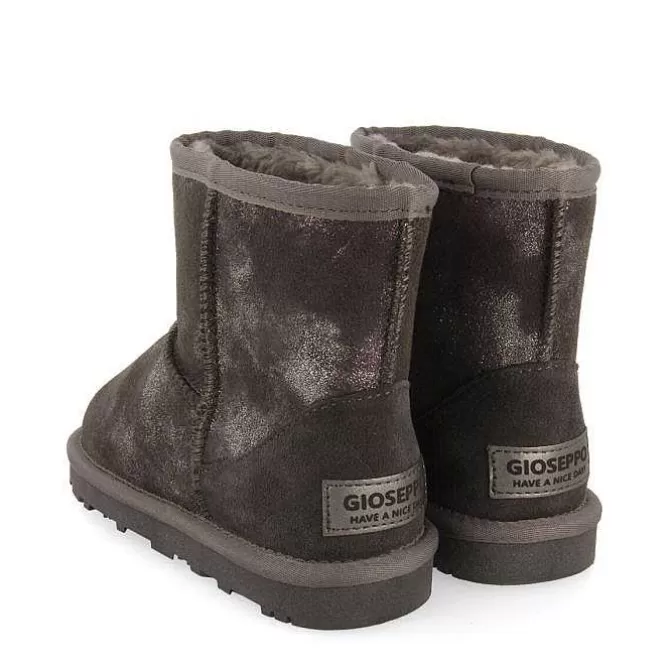 Niñas | Botas Y Botines<Gioseppo Botas De Nina Virrat De Borrego Gris Metalizado Serraje