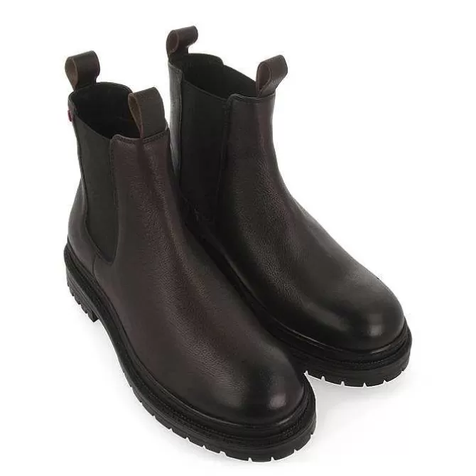 Botas<Gioseppo Botines Chelsea De Hombre Randegg Serraje Marron