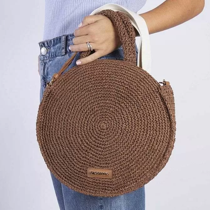 Bolsas De Mano<Gioseppo Cesta Redonda De Piel Trenzada Mims