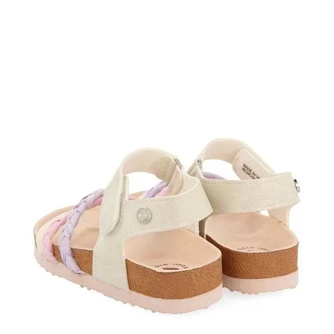 Niñas | Chancletas<Gioseppo Chanclas Bio Suela Multicolor Con Detalles Brillantes Y Trenzado De Rafia Para Nina Y Nino Delia