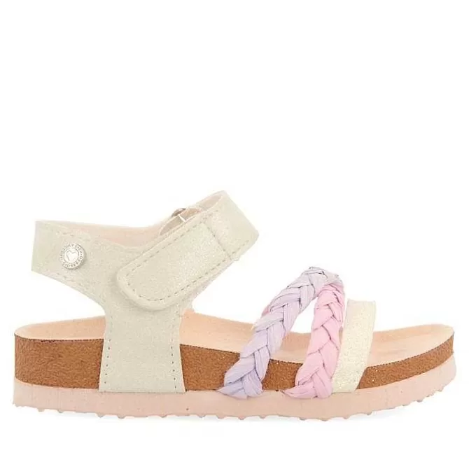 Niñas | Chancletas<Gioseppo Chanclas Bio Suela Multicolor Con Detalles Brillantes Y Trenzado De Rafia Para Nina Y Nino Delia