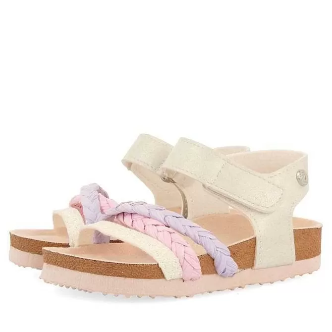 Niñas | Chancletas<Gioseppo Chanclas Bio Suela Multicolor Con Detalles Brillantes Y Trenzado De Rafia Para Nina Y Nino Delia