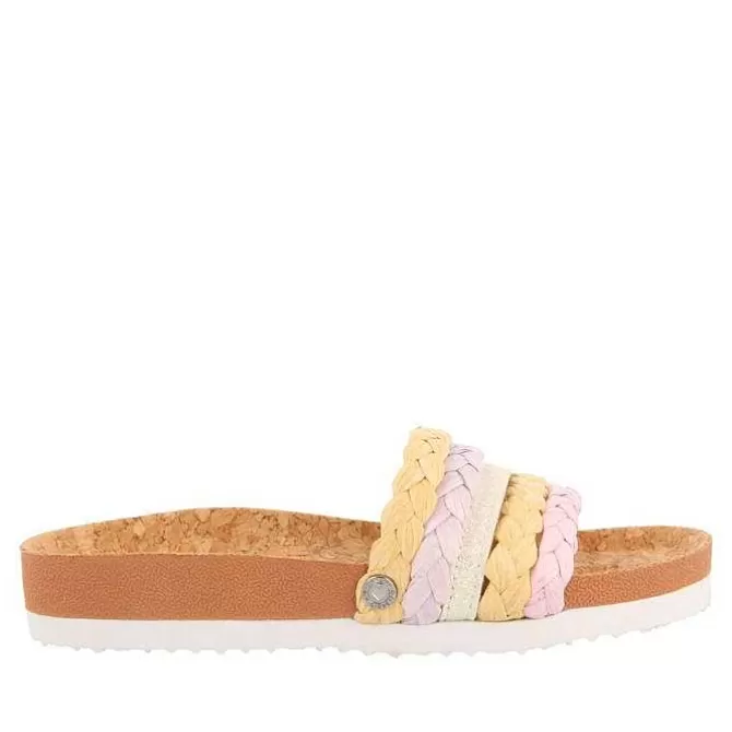 Niñas | Chancletas<Gioseppo Chanclas Bio Suela Multicolor Con Trenzado De Rafia Y Detalles Brillantes Para Nina Y Nino Katund