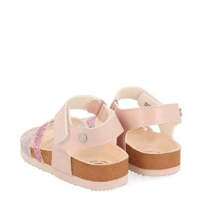 Niñas | Chancletas<Gioseppo Chanclas Bio Tirantes Cruzados Suela Brillo Rosa Para Nina Y Nino Carolina