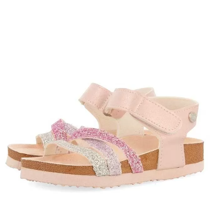 Niñas | Chancletas<Gioseppo Chanclas Bio Tirantes Cruzados Suela Brillo Rosa Para Nina Y Nino Carolina