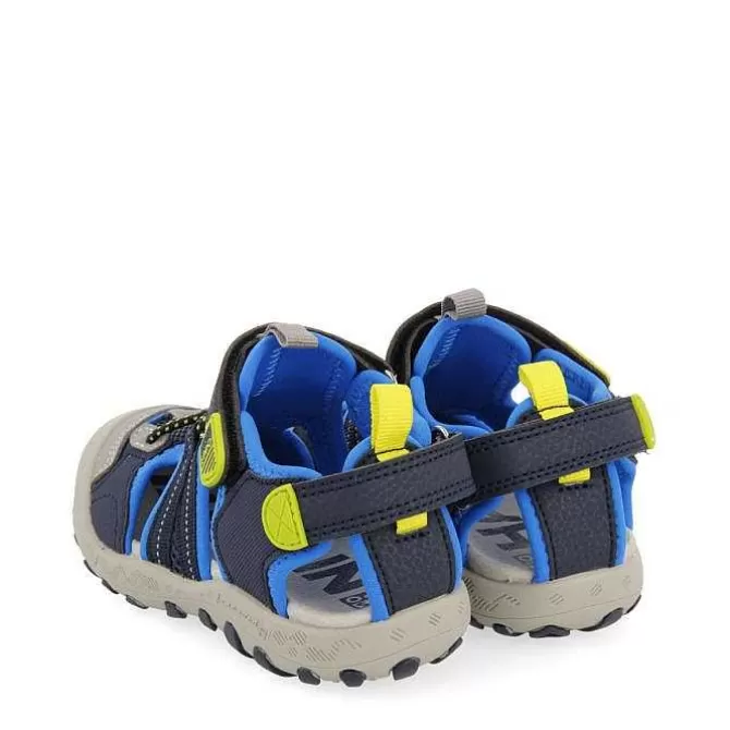 Niños | Chancletas<Gioseppo Chanclas Deportivas Estilo California Azules Con Decoraciones De Color Para Nino Y Nina Adrano