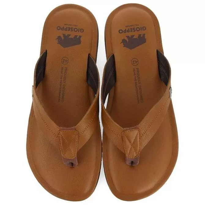 Chancletas<Gioseppo Chanclas Hombre Piel Piel Color Wasco