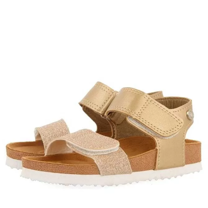 Niñas | Chancletas<Gioseppo Chanclas Suela Bio Dorada Con Brillo Para Nina Y Nino Angwing
