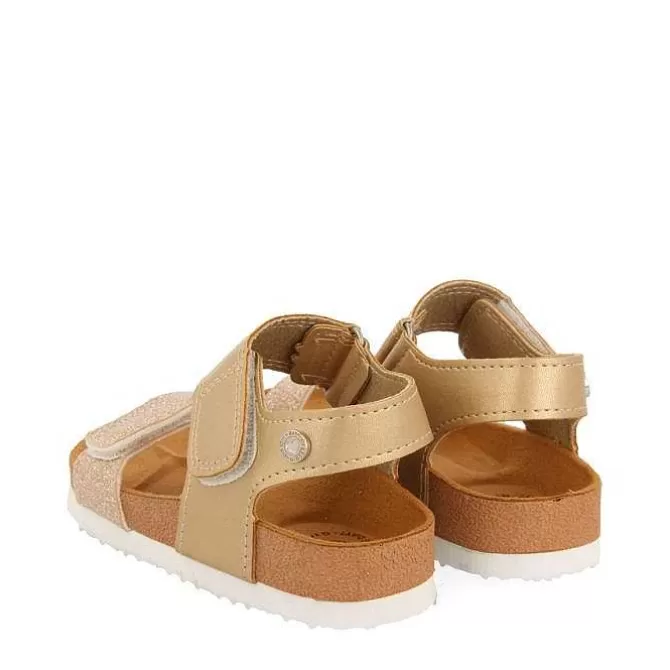 Niñas | Chancletas<Gioseppo Chanclas Suela Bio Dorada Con Brillo Para Nina Y Nino Angwing