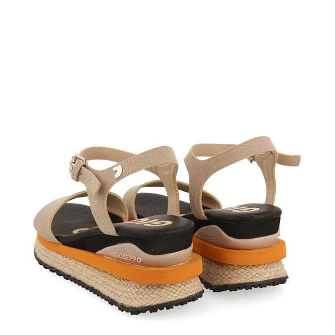 Sandalias Cuña<Gioseppo Cuñas Deportivas De Mujer Benay Beige