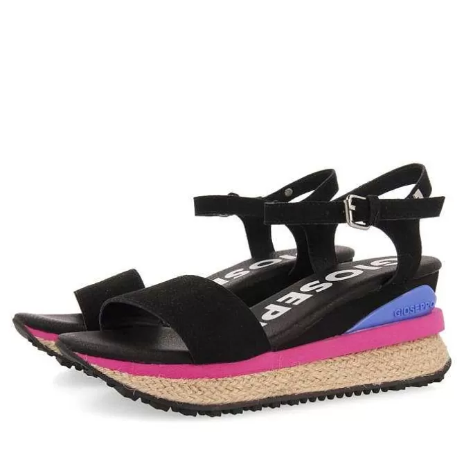 Sandalias Cuña<Gioseppo Cuñas Deportivas De Mujer Benay Color Negro