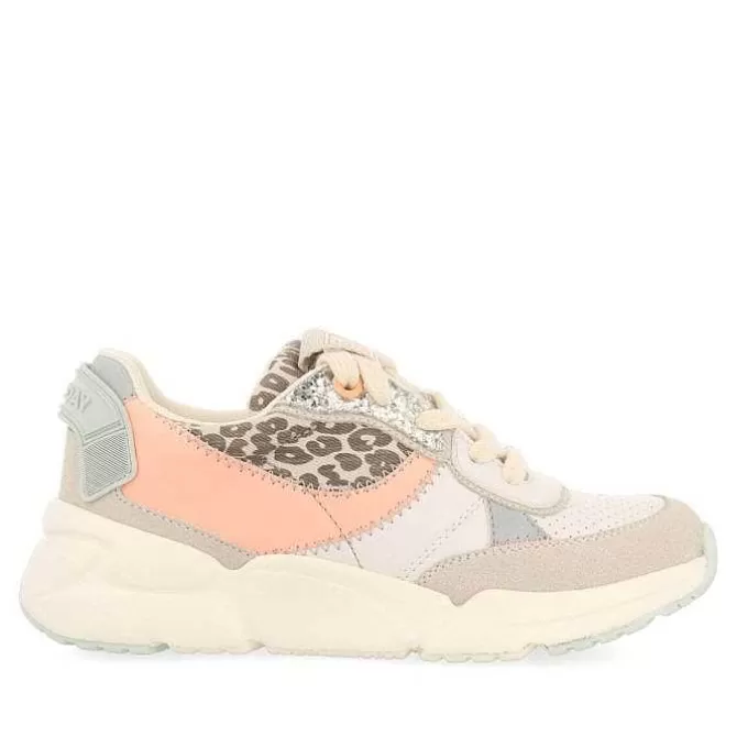 Niñas | Zapatillas<Gioseppo Deportivas De Nina Gigny Blancas Con Estampado De Leopardo