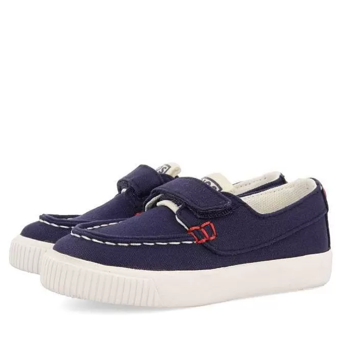 Niños | Zapatillas<Gioseppo Deportivo Estilo Nautico Azul Marino Con Decoraciones De Color Para Nino Y Nina Slatina