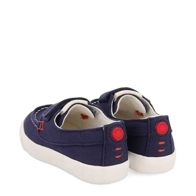 Niños | Zapatillas<Gioseppo Deportivo Estilo Nautico Azul Marino Con Decoraciones De Color Para Nino Y Nina Slatina