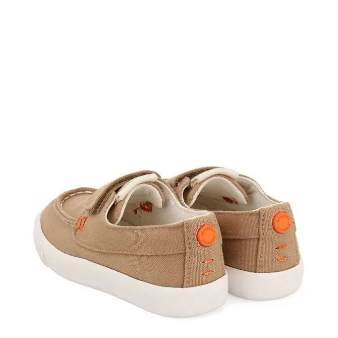 Niños | Zapatillas<Gioseppo Deportivo Estilo Nautico Color Beige Con Decoraciones De Color Para Nino Y Nina Slatina