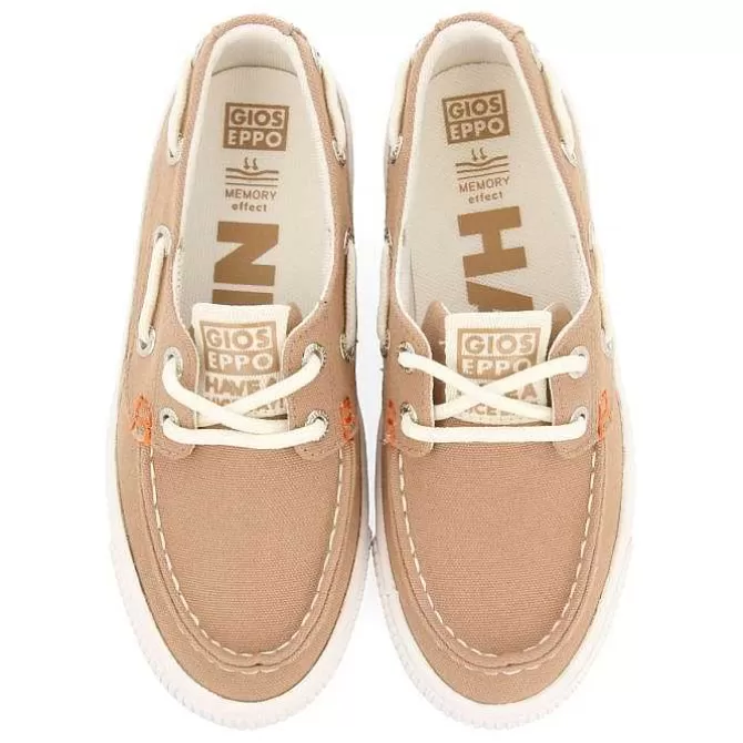 Niños | Zapatillas<Gioseppo Deportivo Estilo Nautico Color Beige Para Nino Y Nina Licata